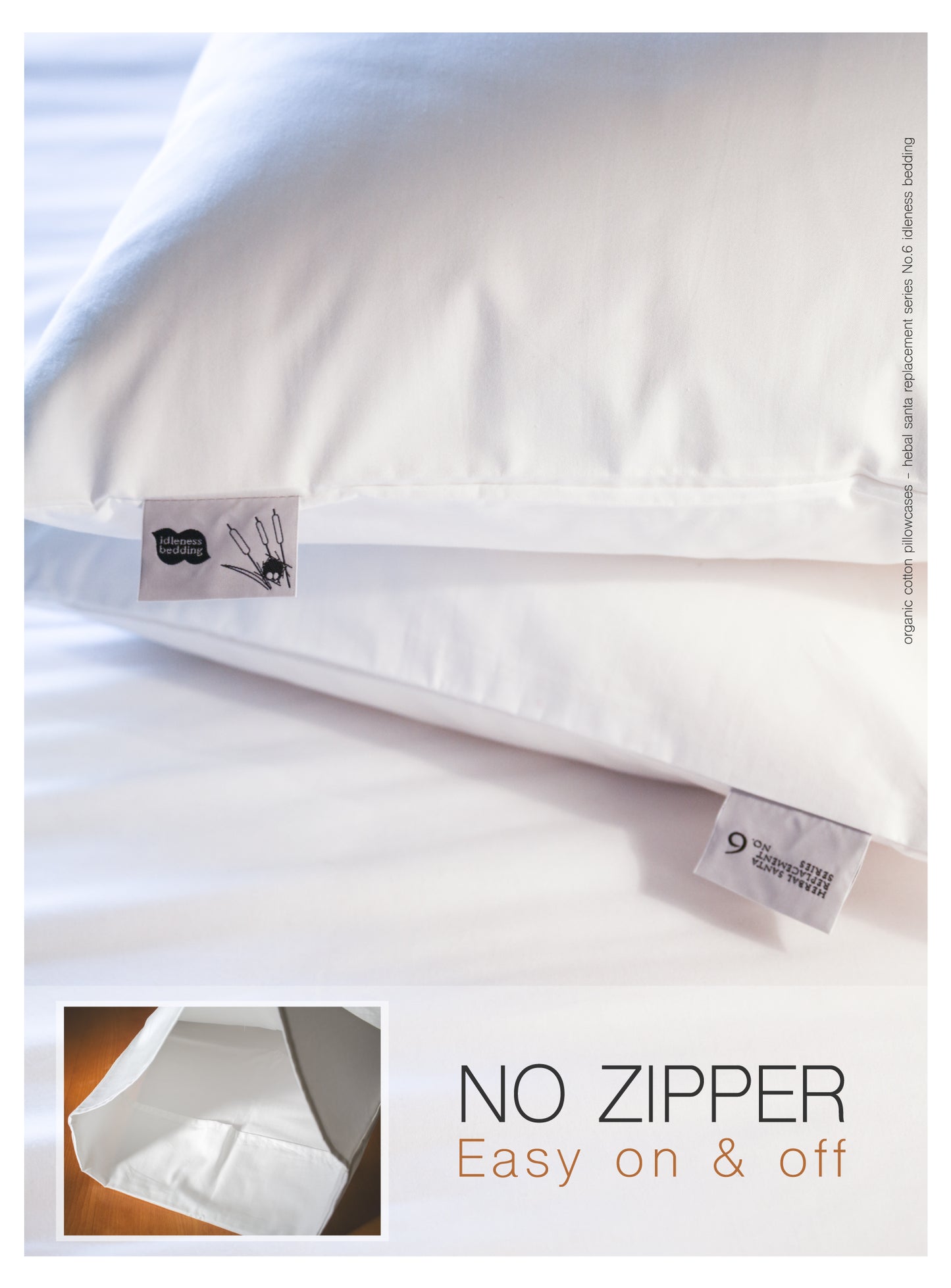 ORGANIC PILLOWCASES TRIAL 1/3PACK