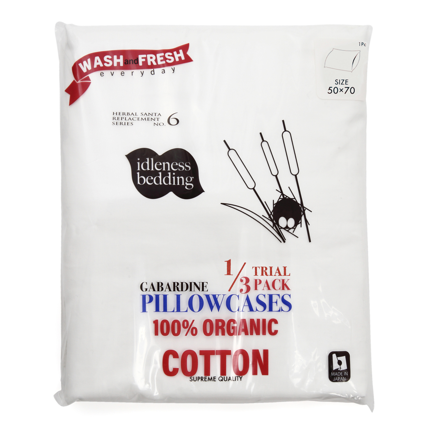 ORGANIC PILLOWCASES TRIAL 1/3PACK